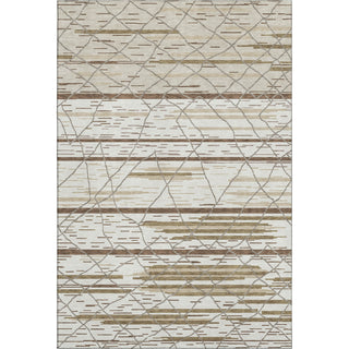 Piper Looms Mayfield Stripes AMF1025 Ivory Machine Washable Area Rug main image