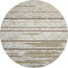 Piper Looms Mayfield Stripes AMF1025 Ivory Machine Washable Area Rug Round Main Image