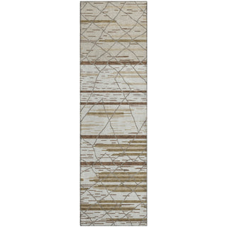 Piper Looms Mayfield Stripes AMF1025 Ivory Machine Washable Area Rug Runner Main Image
