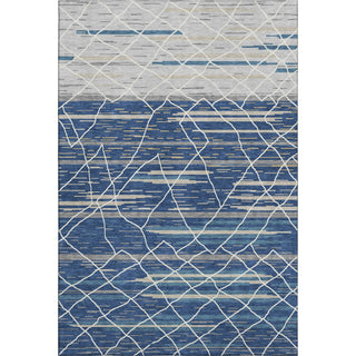 Piper Looms Mayfield Stripes AMF1025 Navy Machine Washable Area Rug main image