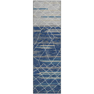 Piper Looms Mayfield Stripes AMF1025 Navy Machine Washable Area Rug Runner Main Image