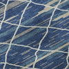 Piper Looms Mayfield Stripes AMF1025 Navy Machine Washable Area Rug Swatch Image