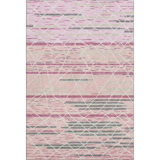 Piper Looms Mayfield Stripes AMF1025 Pink Machine Washable Area Rug main image