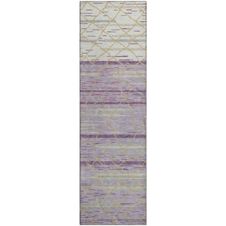 Piper Looms Mayfield Stripes AMF1025 Purple Machine Washable Area Rug Runner Main Image