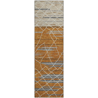 Piper Looms Mayfield Stripes AMF1025 Terracotta Machine Washable Area Rug Runner Main Image