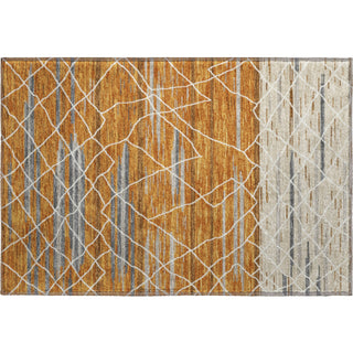 Piper Looms Mayfield Stripes AMF1025 Terracotta Machine Washable Area Rug Scatter Main Image