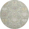 Piper Looms Mayfield Damask AMF1026 Aloe Machine Washable Area Rug Round Main Image