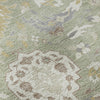 Piper Looms Mayfield Damask AMF1026 Aloe Machine Washable Area Rug Swatch Image