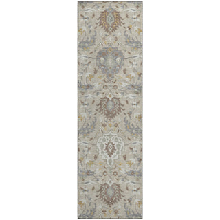 Piper Looms Mayfield Damask AMF1026 Beige Machine Washable Area Rug Runner Main Image