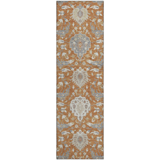 Piper Looms Mayfield Damask AMF1026 Copper Machine Washable Area Rug Runner Main Image