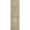Piper Looms Mayfield Damask AMF1026 Gold Machine Washable Area Rug Runner Main Image