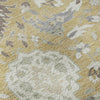 Piper Looms Mayfield Damask AMF1026 Gold Machine Washable Area Rug Swatch Image