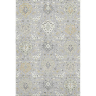 Piper Looms Mayfield Damask AMF1026 Gray Machine Washable Area Rug main image