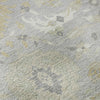 Piper Looms Mayfield Damask AMF1026 Gray Machine Washable Area Rug Swatch Image