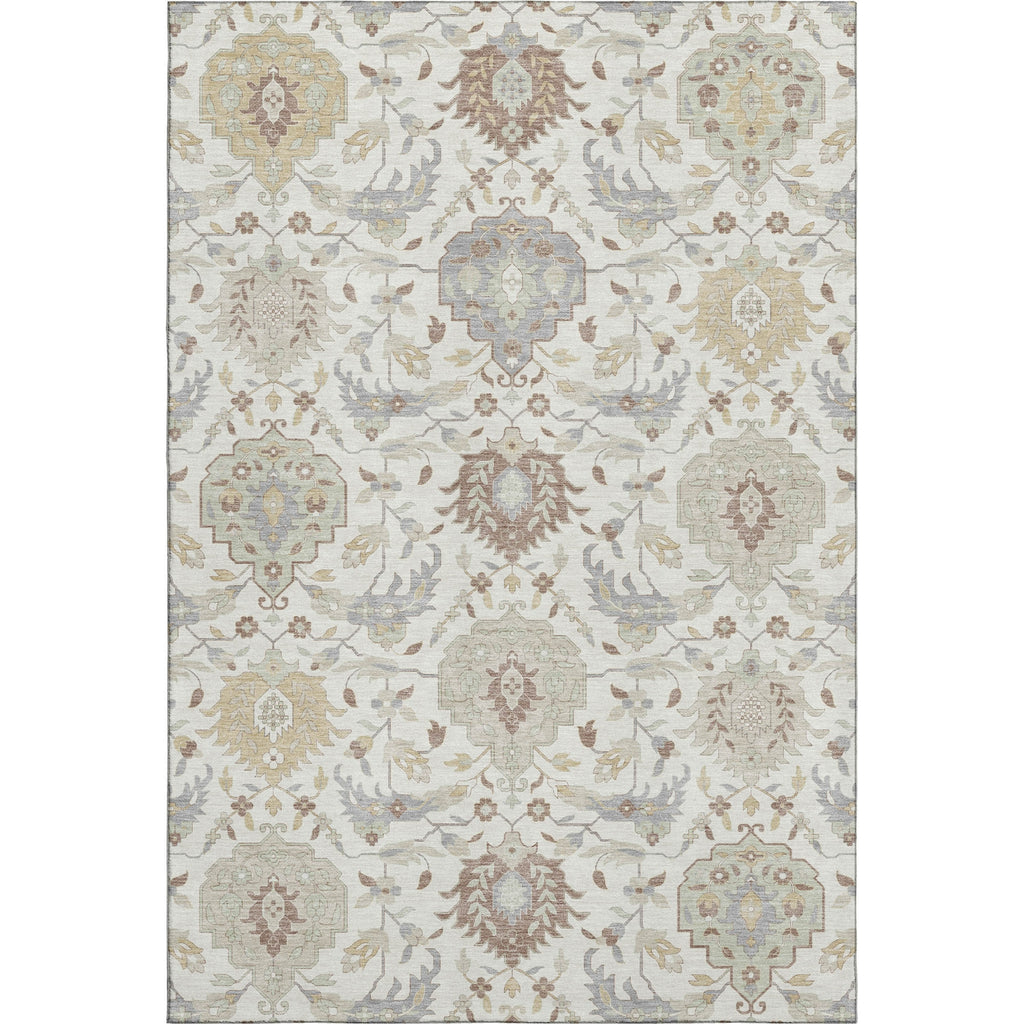 Piper Looms Mayfield Damask AMF1026 Ivory Machine Washable Area Rug main image