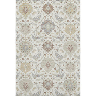 Piper Looms Mayfield Damask AMF1026 Ivory Machine Washable Area Rug main image
