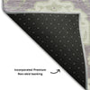 Piper Looms Mayfield Damask AMF1026 Lavender Machine Washable Area Rug Backing Image