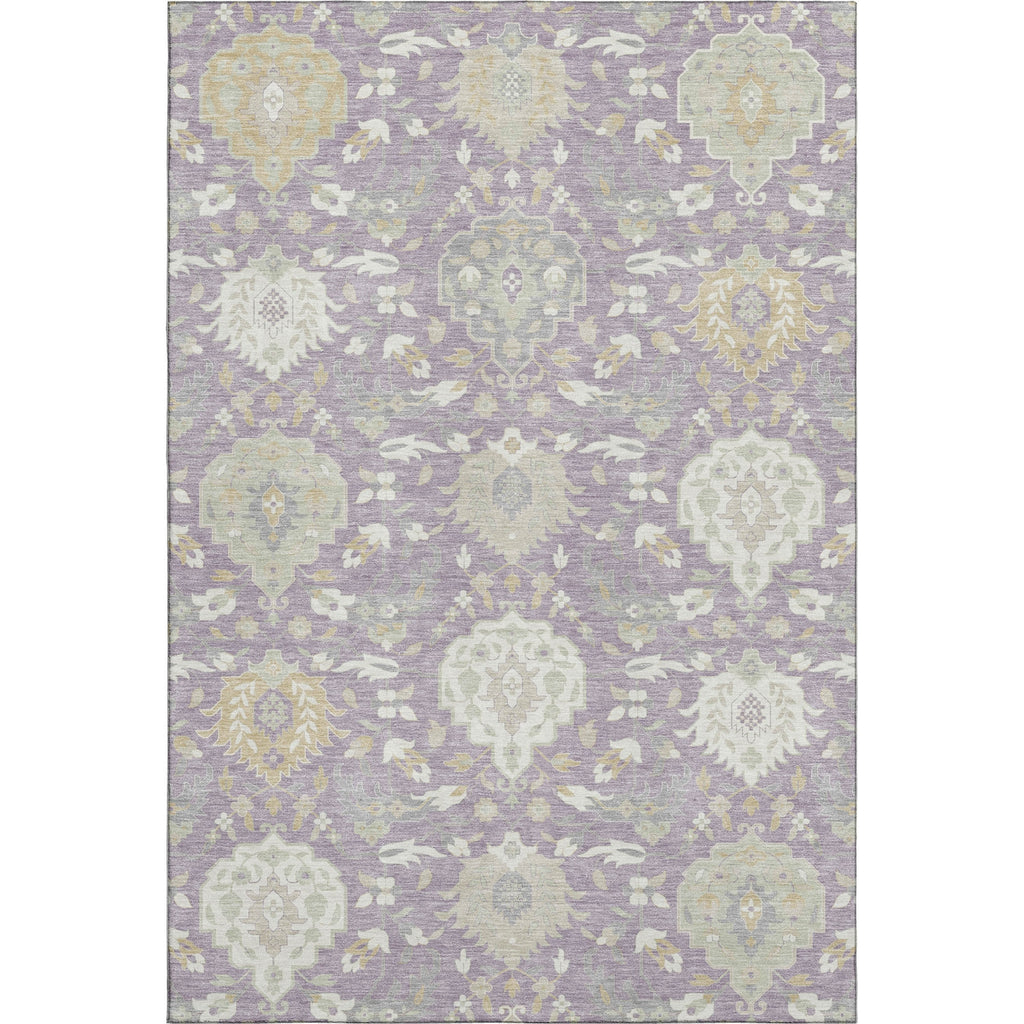 Piper Looms Mayfield Damask AMF1026 Lavender Machine Washable Area Rug main image