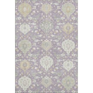 Piper Looms Mayfield Damask AMF1026 Lavender Machine Washable Area Rug main image