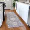 Piper Looms Mayfield Damask AMF1026 Lavender Machine Washable Area Rug Runner Lifestyle Image Feature