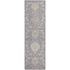 Piper Looms Mayfield Damask AMF1026 Lavender Machine Washable Area Rug Runner Main Image