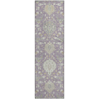 Piper Looms Mayfield Damask AMF1026 Lavender Machine Washable Area Rug Runner Main Image