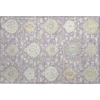 Piper Looms Mayfield Damask AMF1026 Lavender Machine Washable Area Rug Scatter Main Image