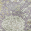 Piper Looms Mayfield Damask AMF1026 Lavender Machine Washable Area Rug Swatch Image