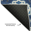 Piper Looms Mayfield Damask AMF1026 Navy Machine Washable Area Rug Backing Image