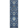 Piper Looms Mayfield Damask AMF1026 Navy Machine Washable Area Rug Runner Main Image