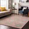 Piper Looms Mayfield Damask AMF1026 Pink Machine Washable Area Rug Lifestyle Image Feature