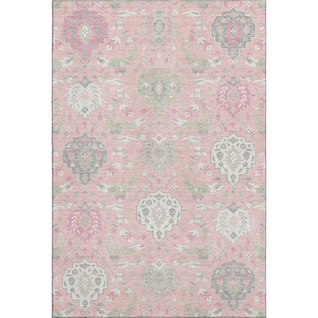 Piper Looms Mayfield Damask AMF1026 Pink Machine Washable Area Rug main image