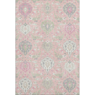 Piper Looms Mayfield Damask AMF1026 Pink Machine Washable Area Rug main image