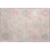 Piper Looms Mayfield Damask AMF1026 Pink Machine Washable Area Rug Scatter Main Image