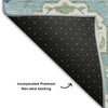 Piper Looms Mayfield Damask AMF1026 Sky Machine Washable Area Rug Backing Image