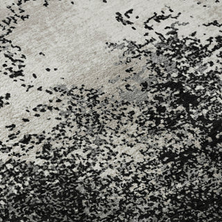 Piper Looms Mayfield Modern AMF1027 Black Machine Washable Area Rug Swatch Image