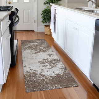 Piper Looms Mayfield Modern AMF1027 Brown Machine Washable Area Rug Runner Lifestyle Image Feature