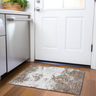 Piper Looms Mayfield Modern AMF1027 Brown Machine Washable Area Rug Scatter Lifestyle Image Feature