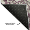 Piper Looms Mayfield Modern AMF1027 Eggplant Machine Washable Area Rug Backing Image