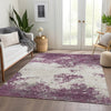 Piper Looms Mayfield Modern AMF1027 Eggplant Machine Washable Area Rug Lifestyle Image Feature