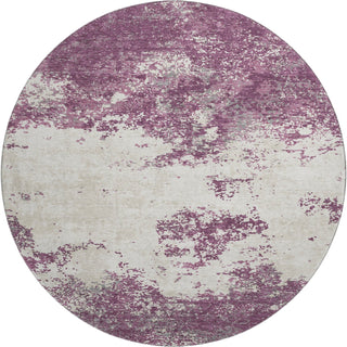 Piper Looms Mayfield Modern AMF1027 Eggplant Machine Washable Area Rug Round Main Image