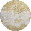 Piper Looms Mayfield Modern AMF1027 Gold Machine Washable Area Rug Round Main Image