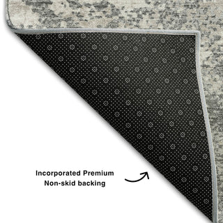 Piper Looms Mayfield Modern AMF1027 Gray Machine Washable Area Rug Backing Image