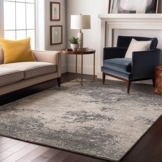 Piper Looms Mayfield Modern AMF1027 Gray Machine Washable Area Rug Lifestyle Image Feature