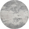 Piper Looms Mayfield Modern AMF1027 Gray Machine Washable Area Rug Round Main Image