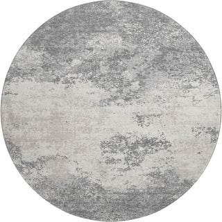 Piper Looms Mayfield Modern AMF1027 Gray Machine Washable Area Rug Round Main Image
