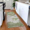 Piper Looms Mayfield Modern AMF1027 Green Machine Washable Area Rug Runner Lifestyle Image Feature