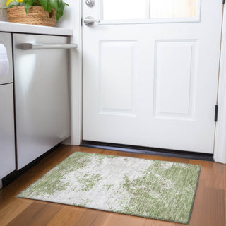 Piper Looms Mayfield Modern AMF1027 Green Machine Washable Area Rug Scatter Lifestyle Image Feature