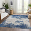 Piper Looms Mayfield Modern AMF1027 Navy Machine Washable Area Rug Lifestyle Image Feature
