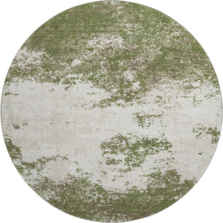 Piper Looms Mayfield Modern AMF1027 Olive Machine Washable Area Rug Round Main Image